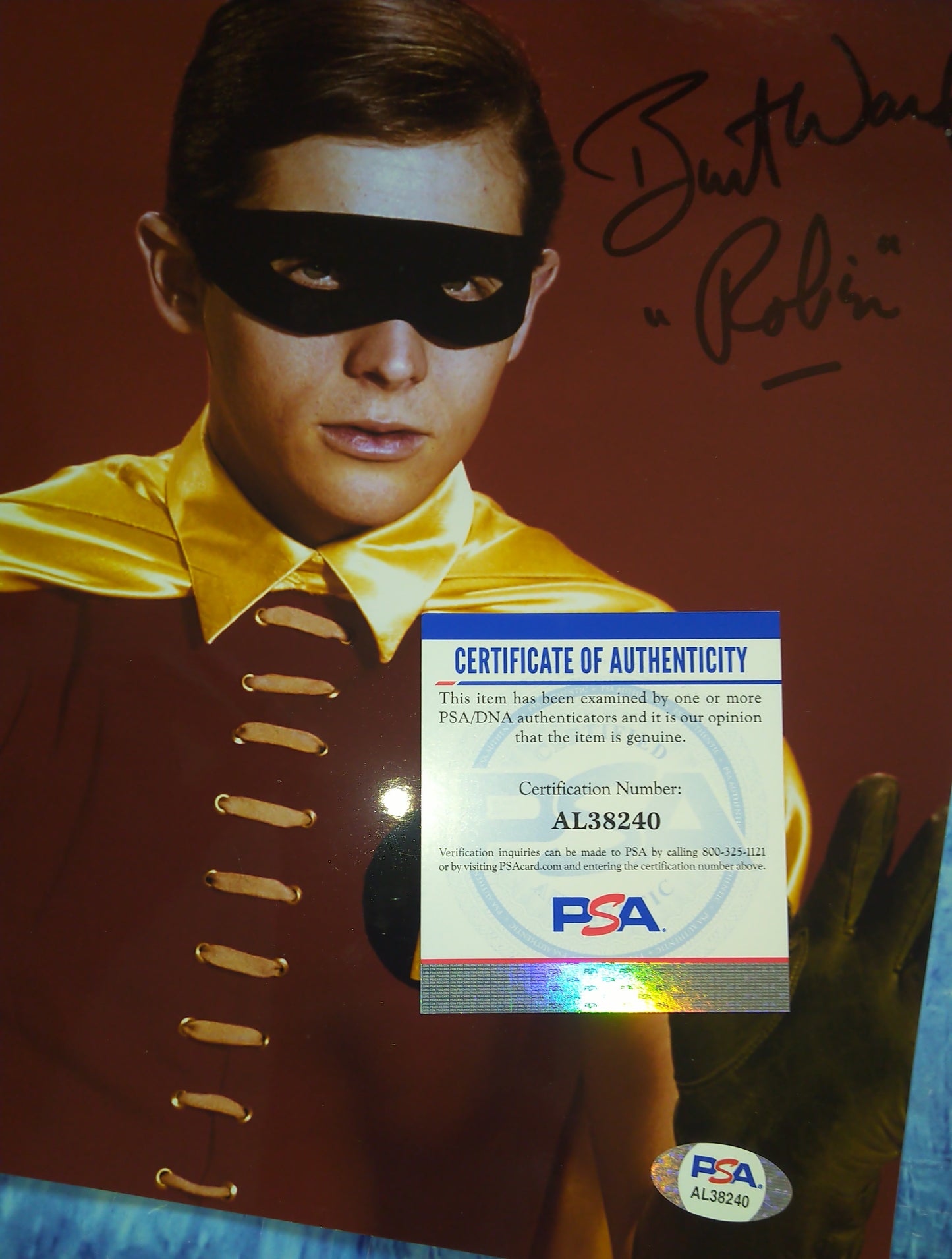 Burt Ward Hand Signed Autograph 8x10 Photo