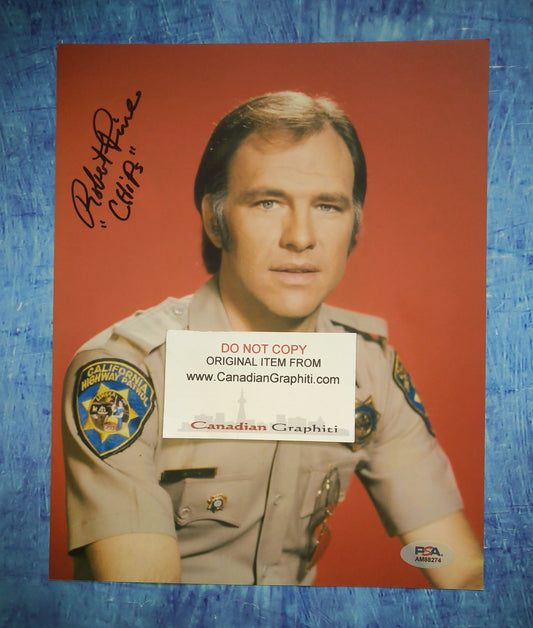 Robert Pine Hand Signed Autograph 8x10 Photo COA Chips