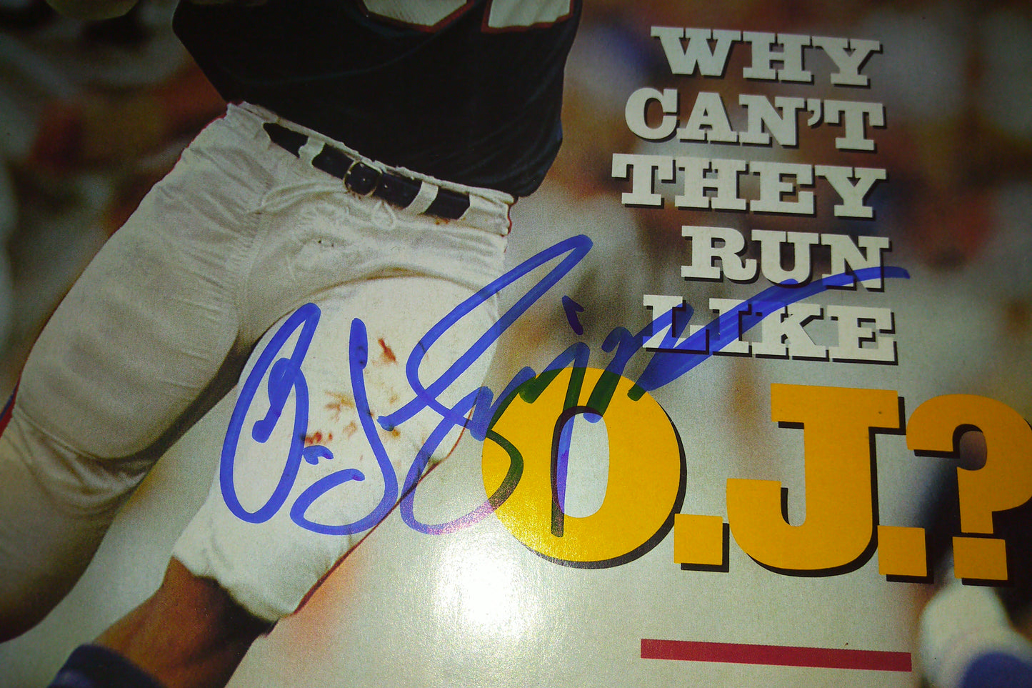 OJ Simpson Hand Signed Autograph Sports Illustrated 1990 Magazine JSA COA
