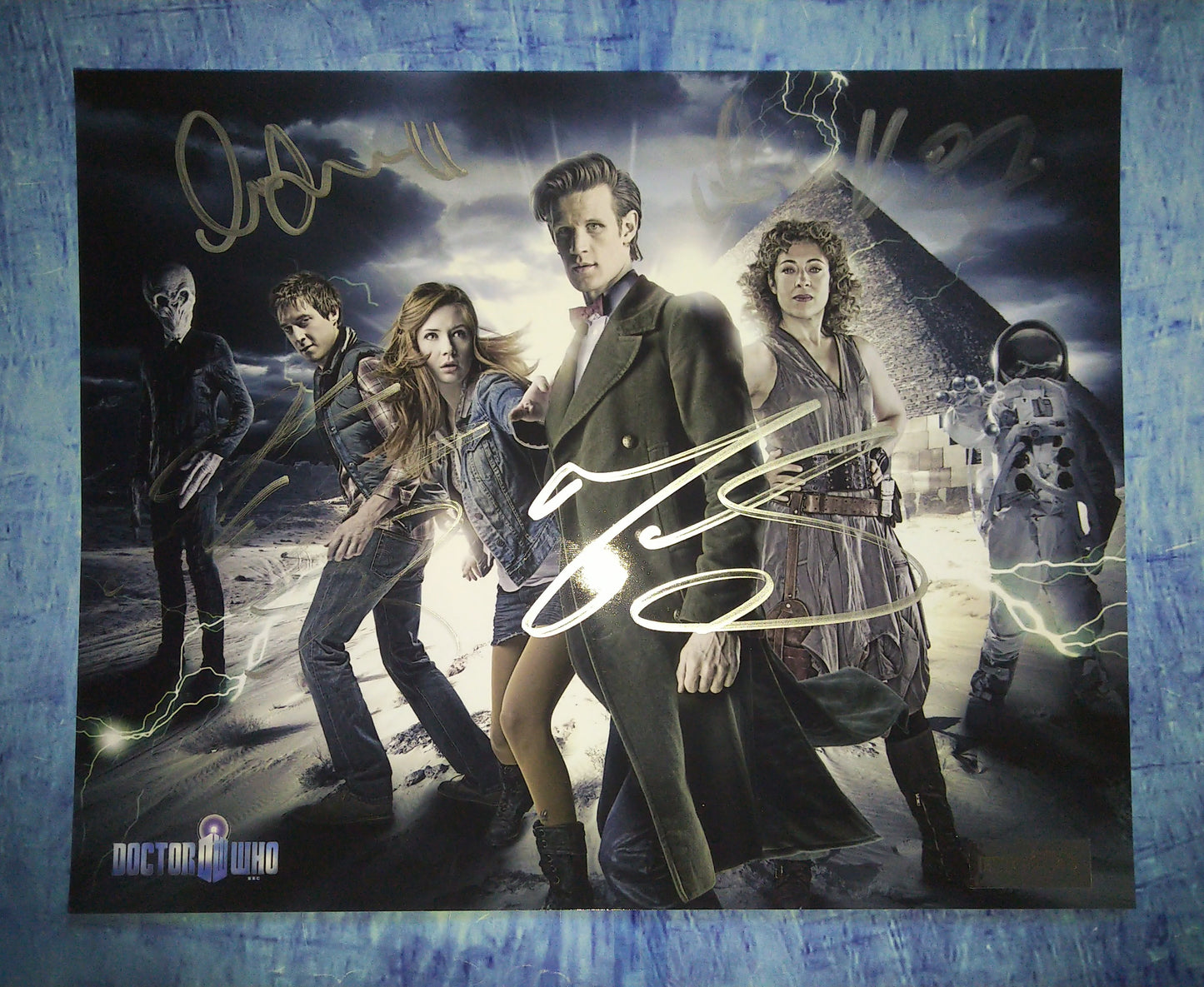 Matt Smith, Karen Gillan, Alex Kingston & Arthur Darvill Hand Signed Autograph 8x10 Photo Doctor Who