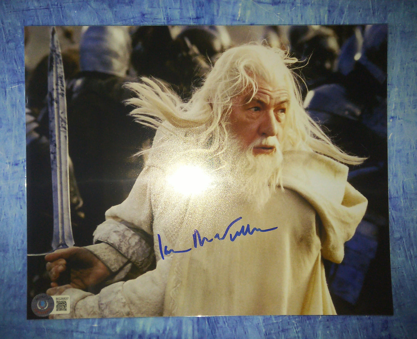 Ian McKellen Hand Signed Autograph 8x10 Photo BAS COA