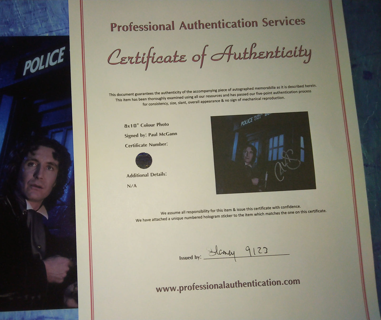 Paul McGann Hand Signed Autograph 8x10 Photo