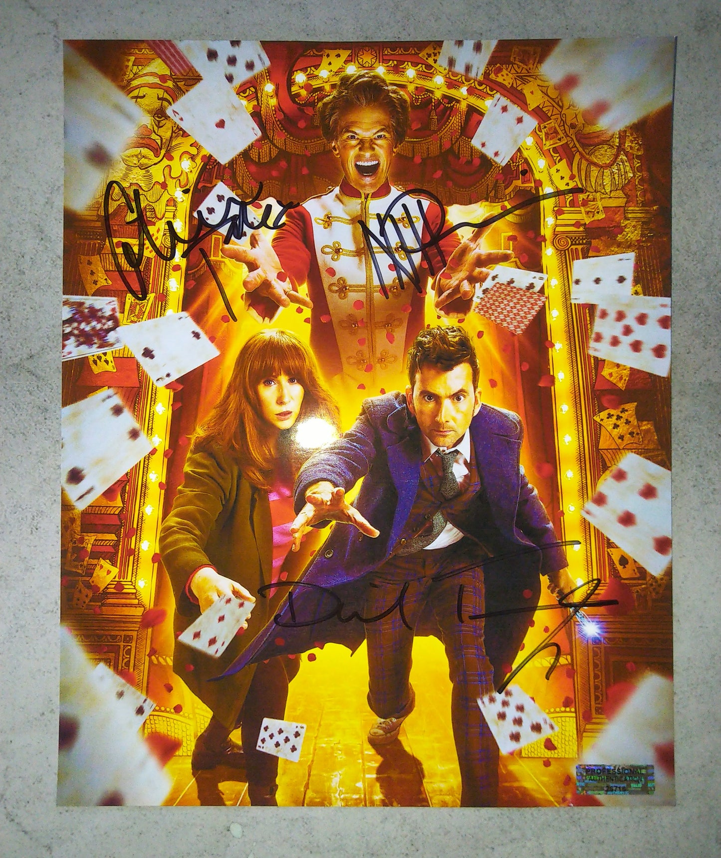 Doctor Who 3x Hand Signed Autograph 8x10 Photo COA Neil Patrick Harris, Catherine Tate & David Tennant