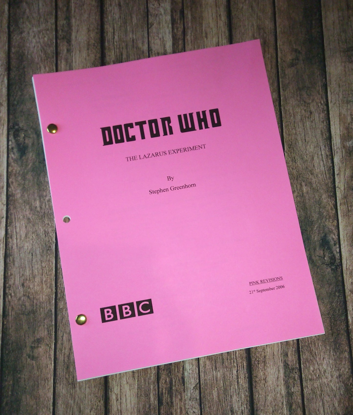 Doctor Who Season 3 The Lazarus Experiment Complete Script