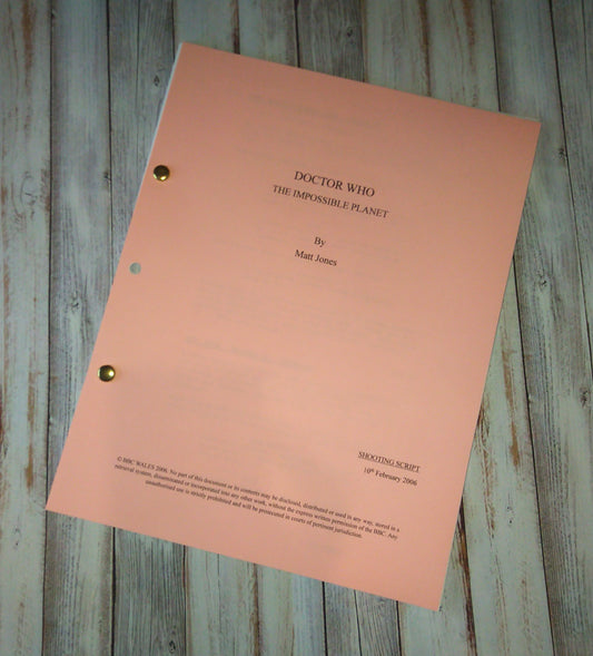 Doctor Who Season 2 The Impossible Planet Complete Script