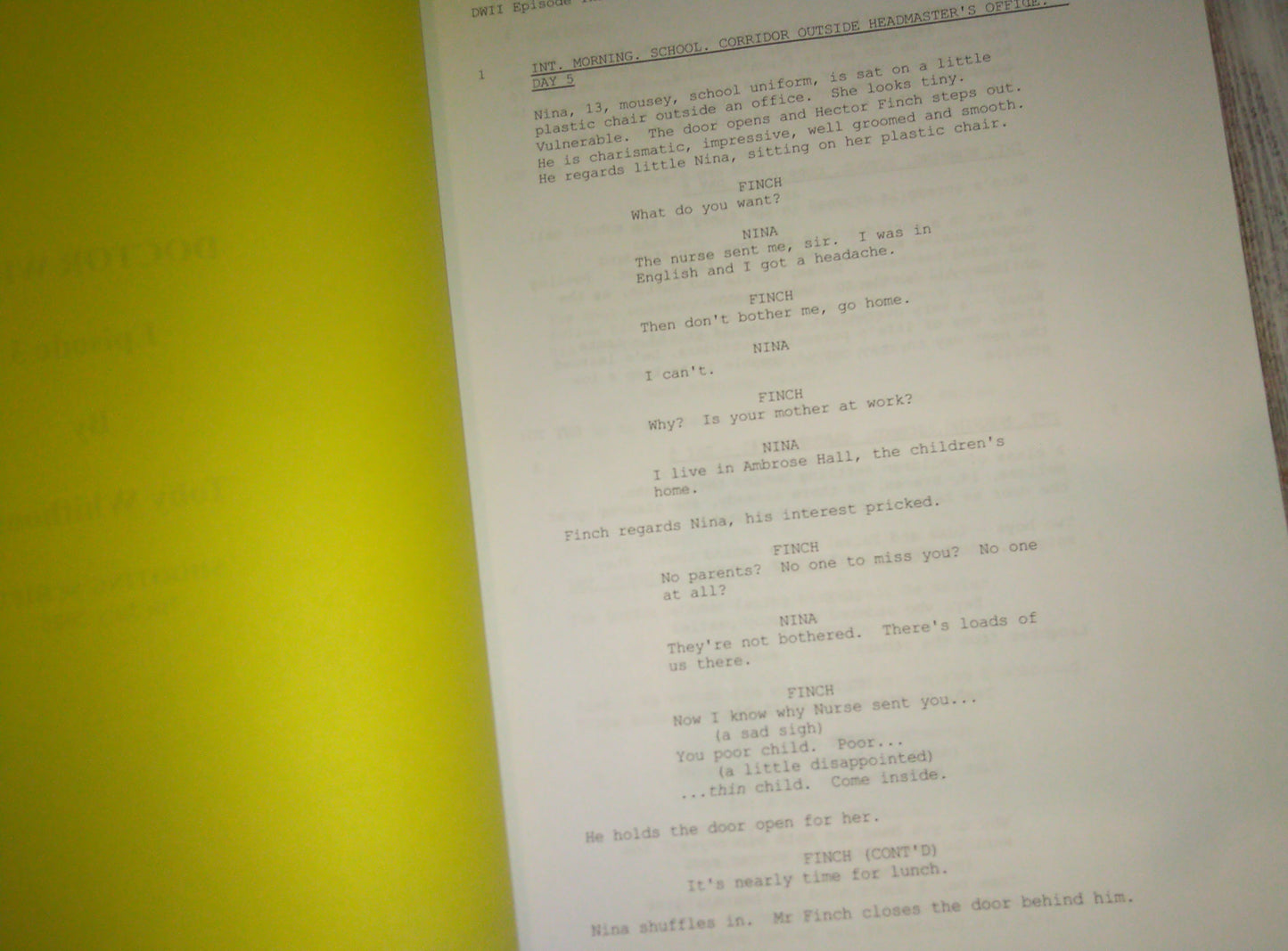 Doctor Who Season 2 School Reunion Complete Script