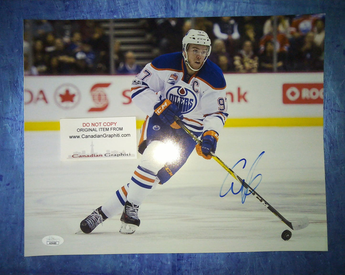 Connor McDavid Hand Signed Autograph 11x14 Photo COA Edmonton Oilers