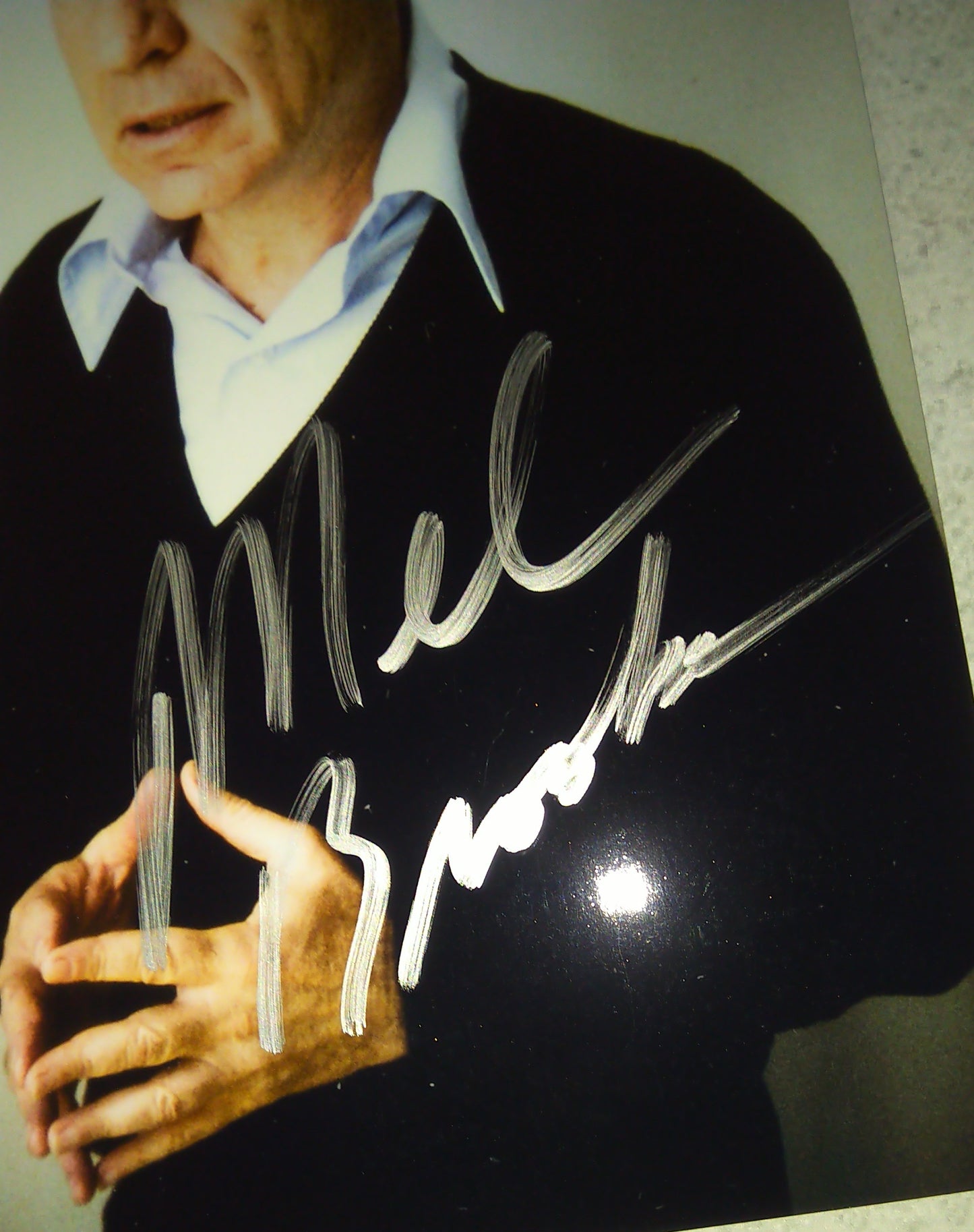 Mel Brooks Hand Signed Autograph Photo COA