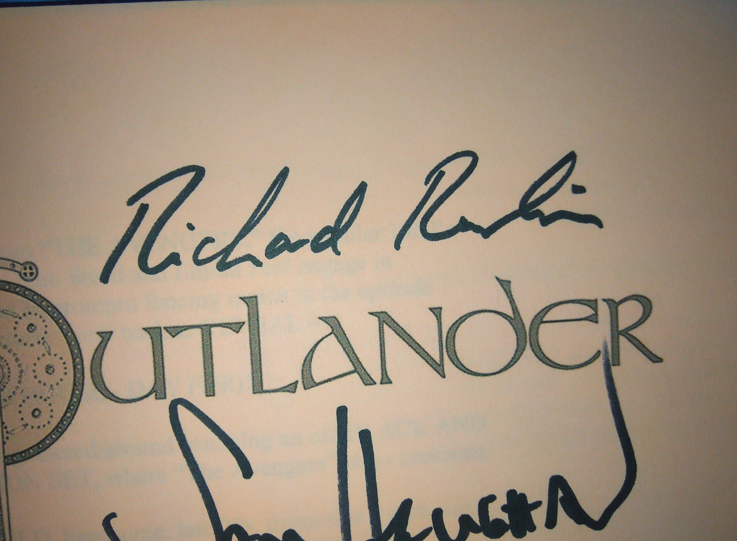 Outlander 4x Cast Hand Signed Autograph Script COA Sam Heughan