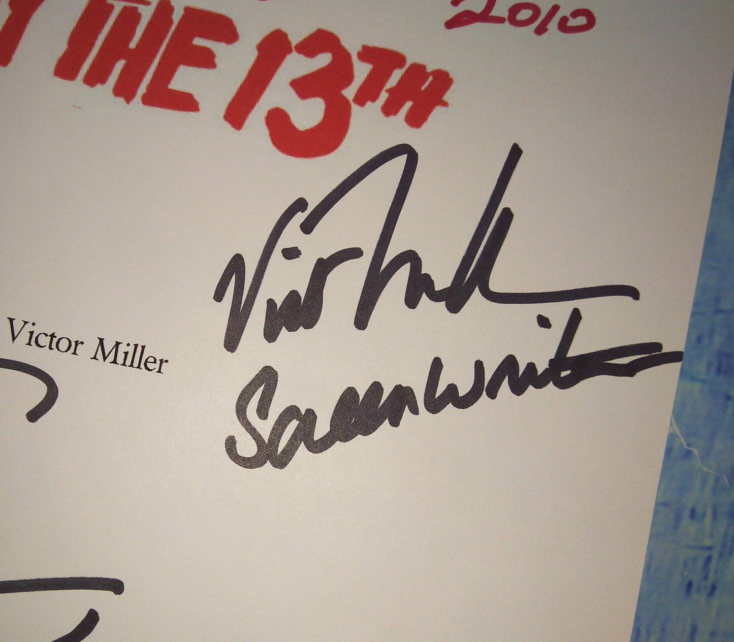 Friday The 13th Cast Hand Signed Autograph Script COA Betsy Palmer, Victor Miller, Adrienne King, Ari Lehman