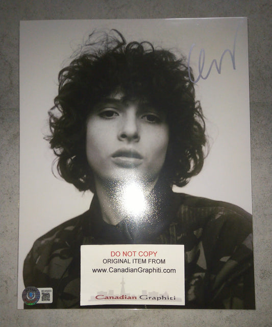 Finn Wolfhard Hand Signed Autograph 8x10 Photo BAS COA