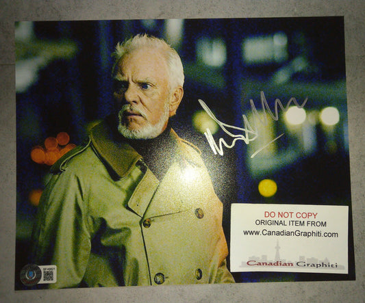 Malcolm McDowell Hand Signed Autograph 8x10 Photo BAS COA