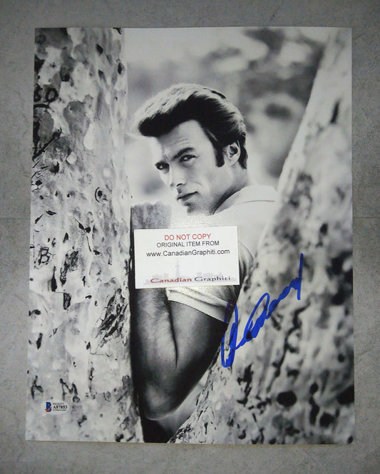 Clint Eastwood Hand Signed Autograph 11x14 Photo BAS COA