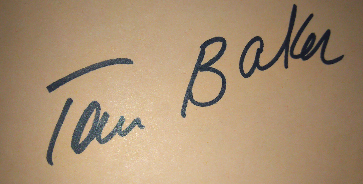 Tom Baker Hand Signed Autograph Index Card COA