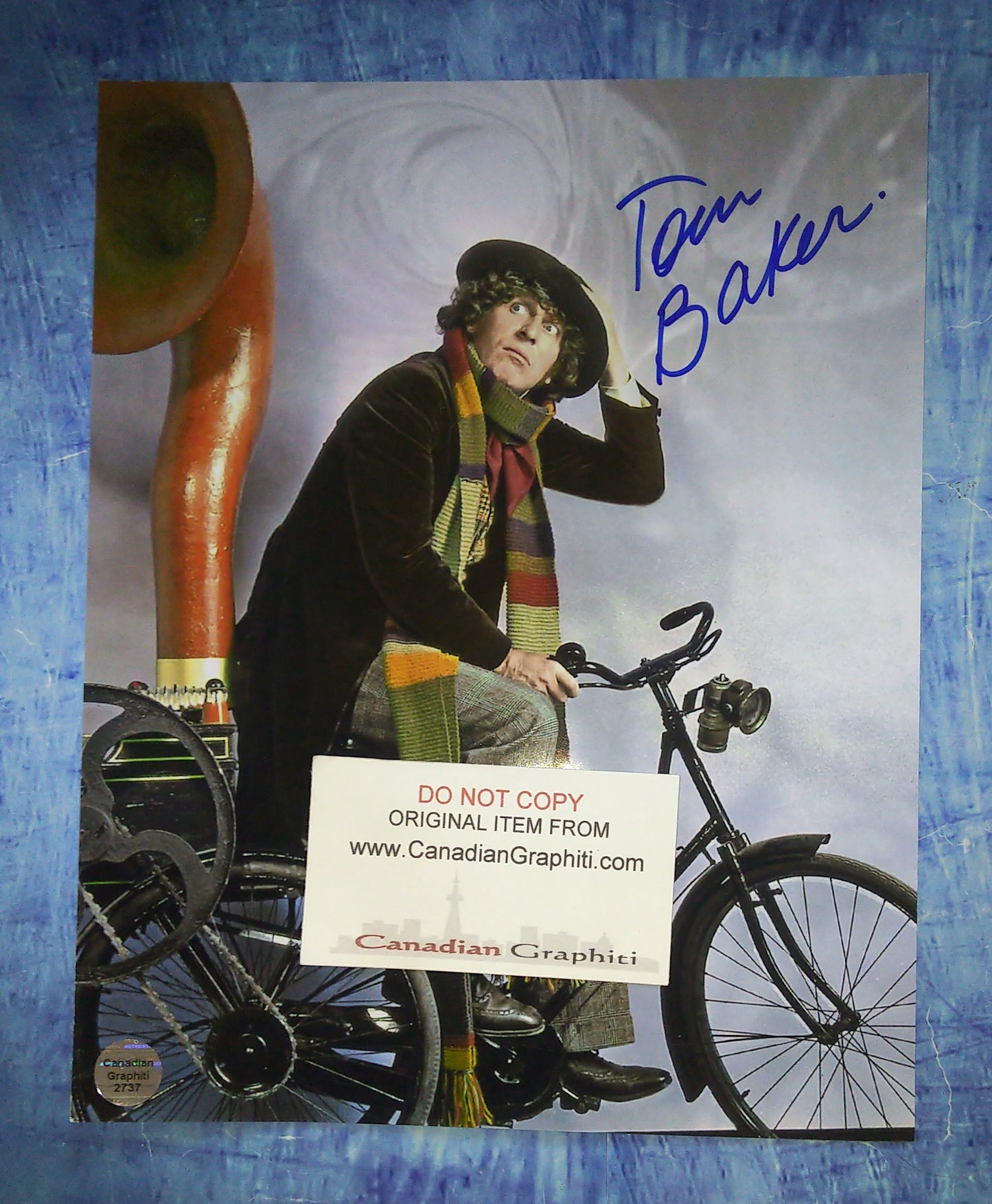 Tom Baker Hand Signed Autograph 8x10 Photo Doctor Who COA