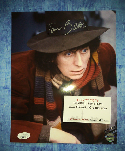 Tom Baker Hand Signed Autograph 8x10 Photo Doctor Who COA