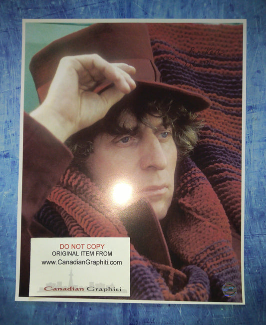 Tom Baker Hand Signed Autograph 8x10 Photo Doctor Who COA