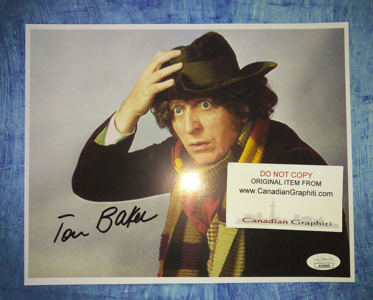 Tom Baker Hand Signed Autograph 8x10 Photo Doctor Who COA