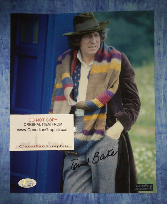 Tom Baker Hand Signed Autograph 8x10 Photo Doctor Who COA