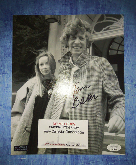 Tom Baker Hand Signed Autograph 8x10 Photo Doctor Who COA