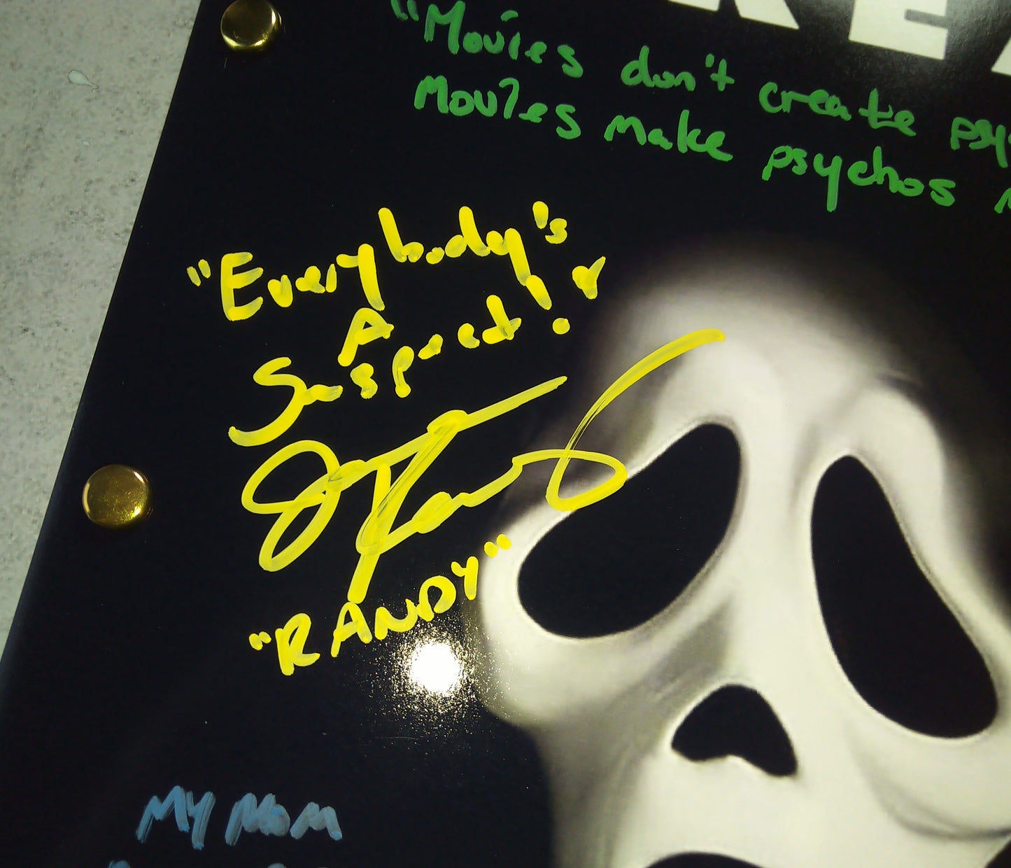 Scream 6x Cast Hand Signed Autograph Script COA