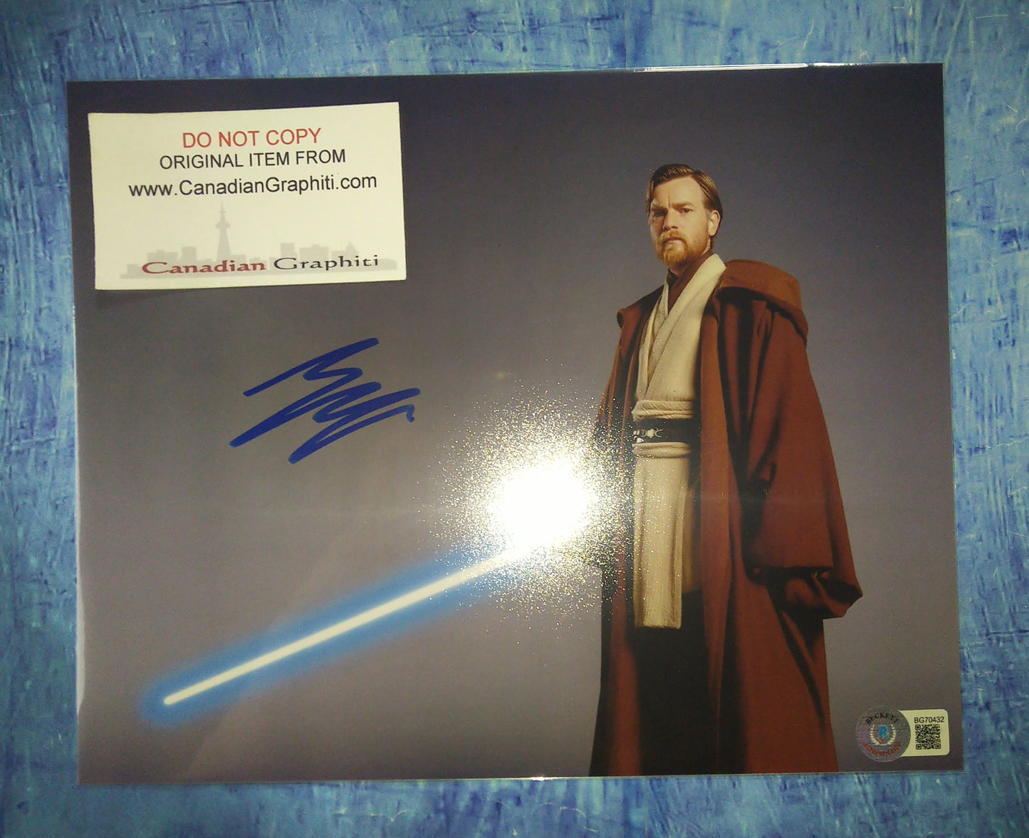 Ewan McGregor Hand Signed Autograph 8x10 Photo COA Star Wars