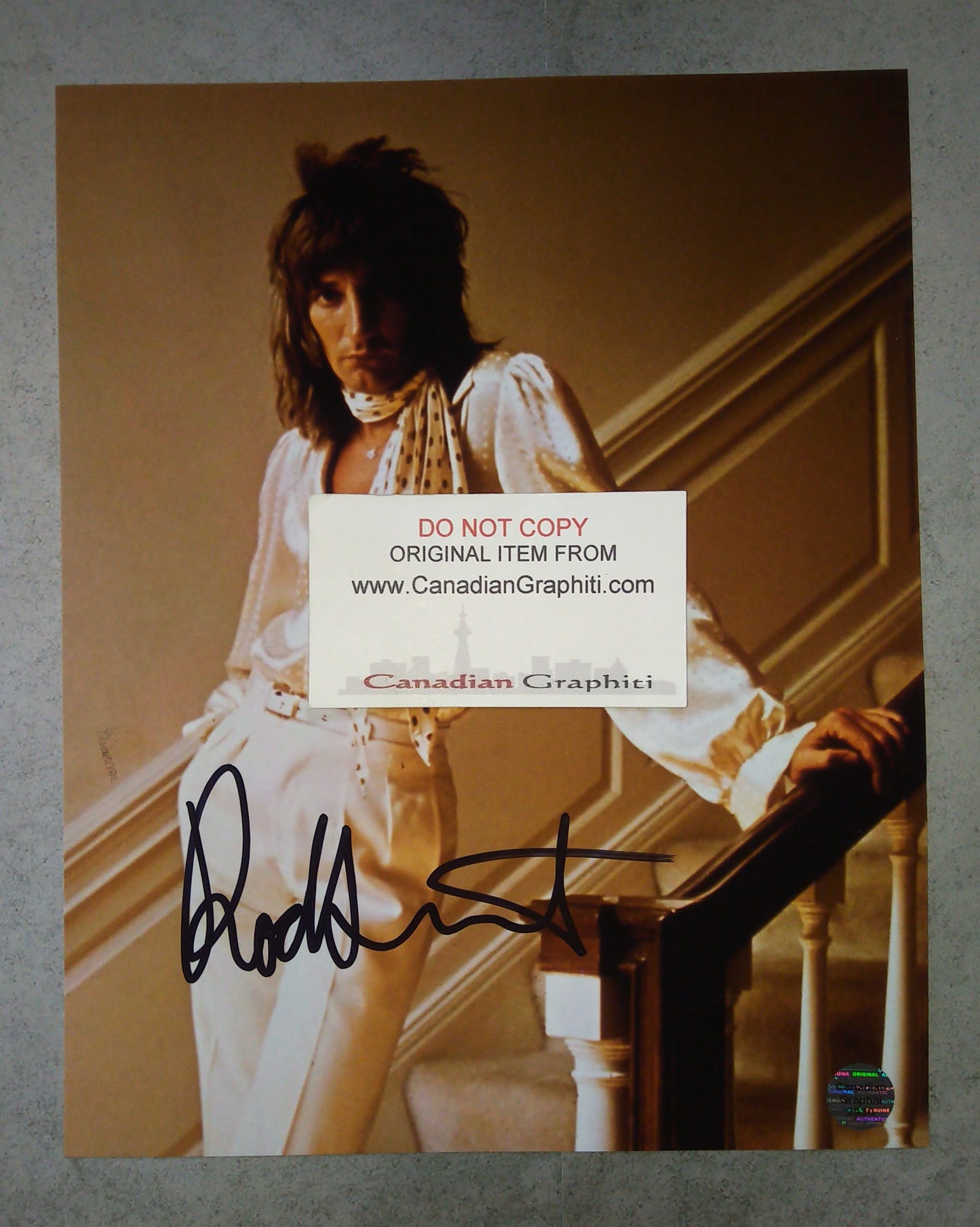 Rod Stewart Hand Signed Autograph 8x10 Photo COA