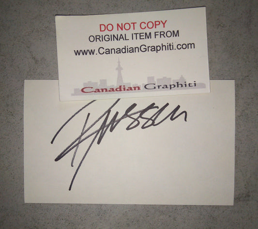 Russell Crowe Hand Signed Autograph Index Card COA