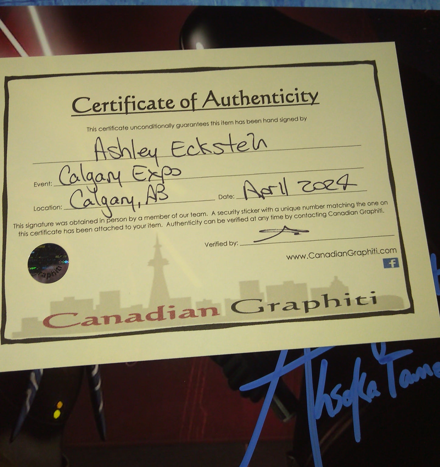 Ashley Eckstein Hand Signed Autograph 8x10 Photo COA Ahsoka