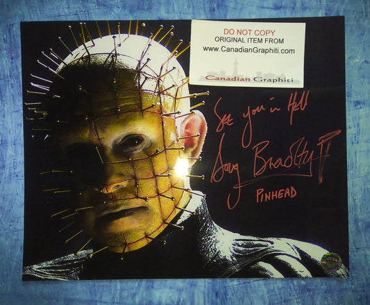 Doug Bradley Hand Signed Autograph 8x10 Photo COA Hellraiser