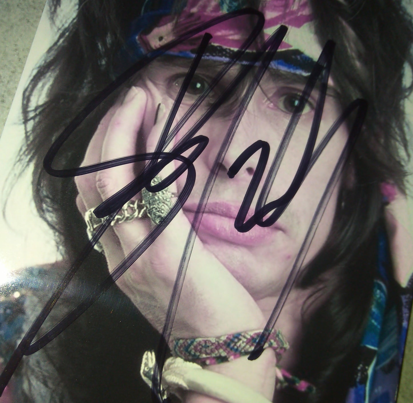 Steven Tyler Hand Signed Autograph Photo COA Aerosmith