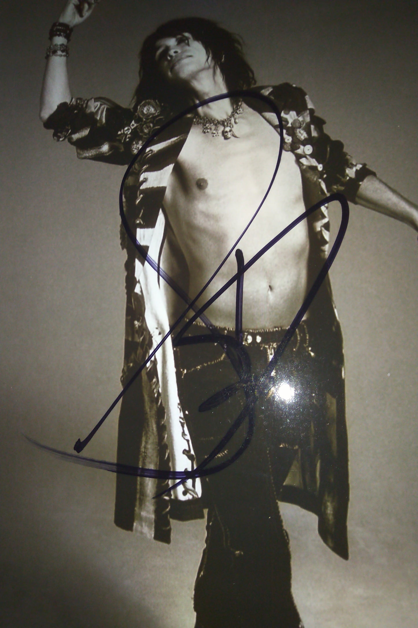 Steven Tyler Hand Signed Autograph Photo COA + BAS Aerosmith