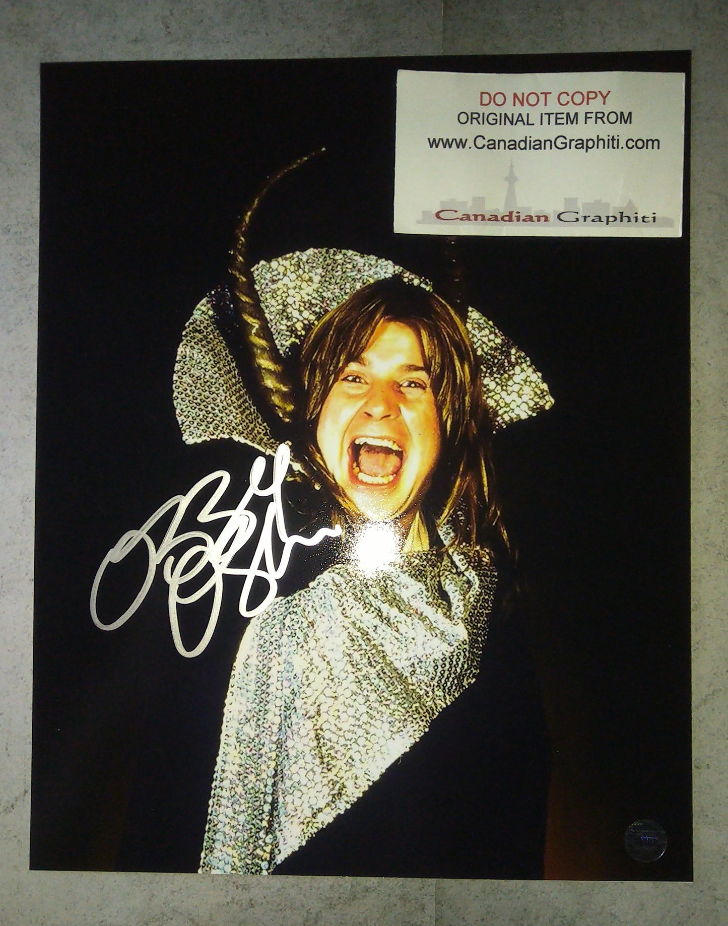 Ozzy Osbourne Hand Signed Autograph 8x10 Photo COA