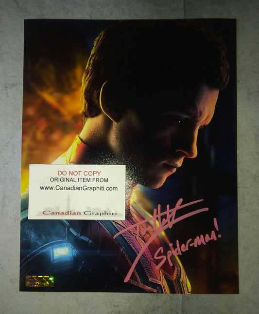 Tom Holland Hand Signed Autograph 8x10 Photo COA Spiderman