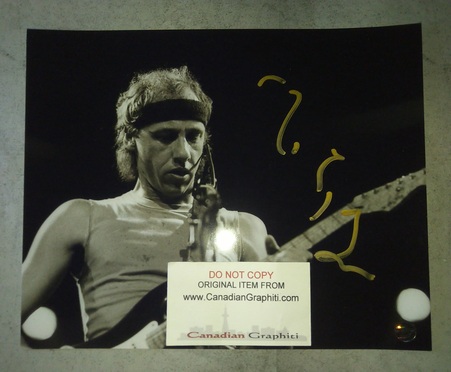 Mark Knopfler Hand Signed Autograph 8x10 Photo COA Dire Straits