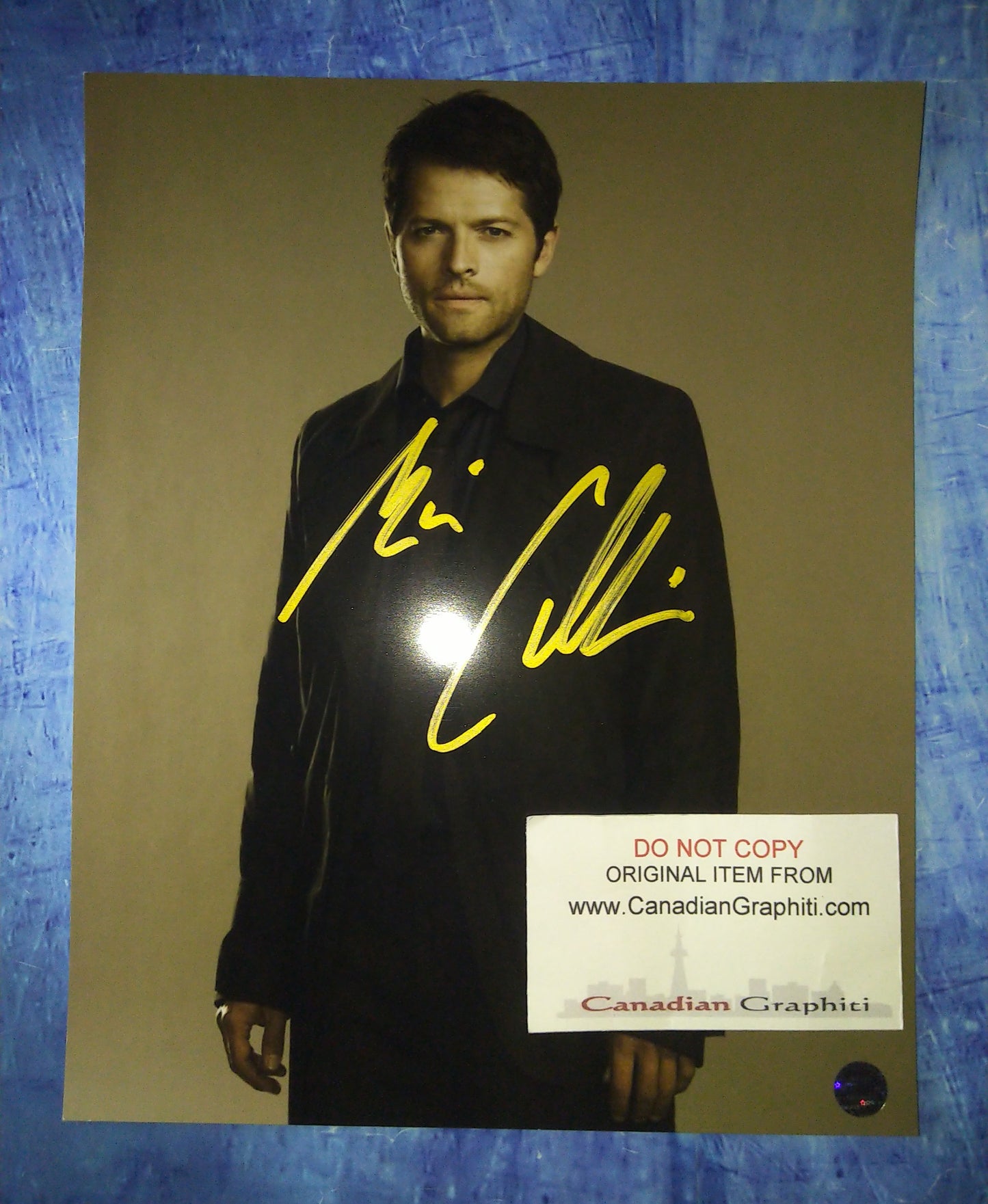 Misha Collins Hand Signed Autograph 8x10 Photo COA Supernatural