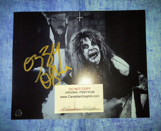 Ozzy Osbourne Hand Signed Autograph 8x10 Photo COA