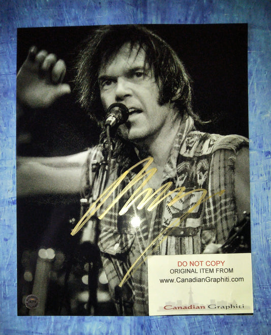 Neil Young Hand Signed Autograph 8x10 Photo COA