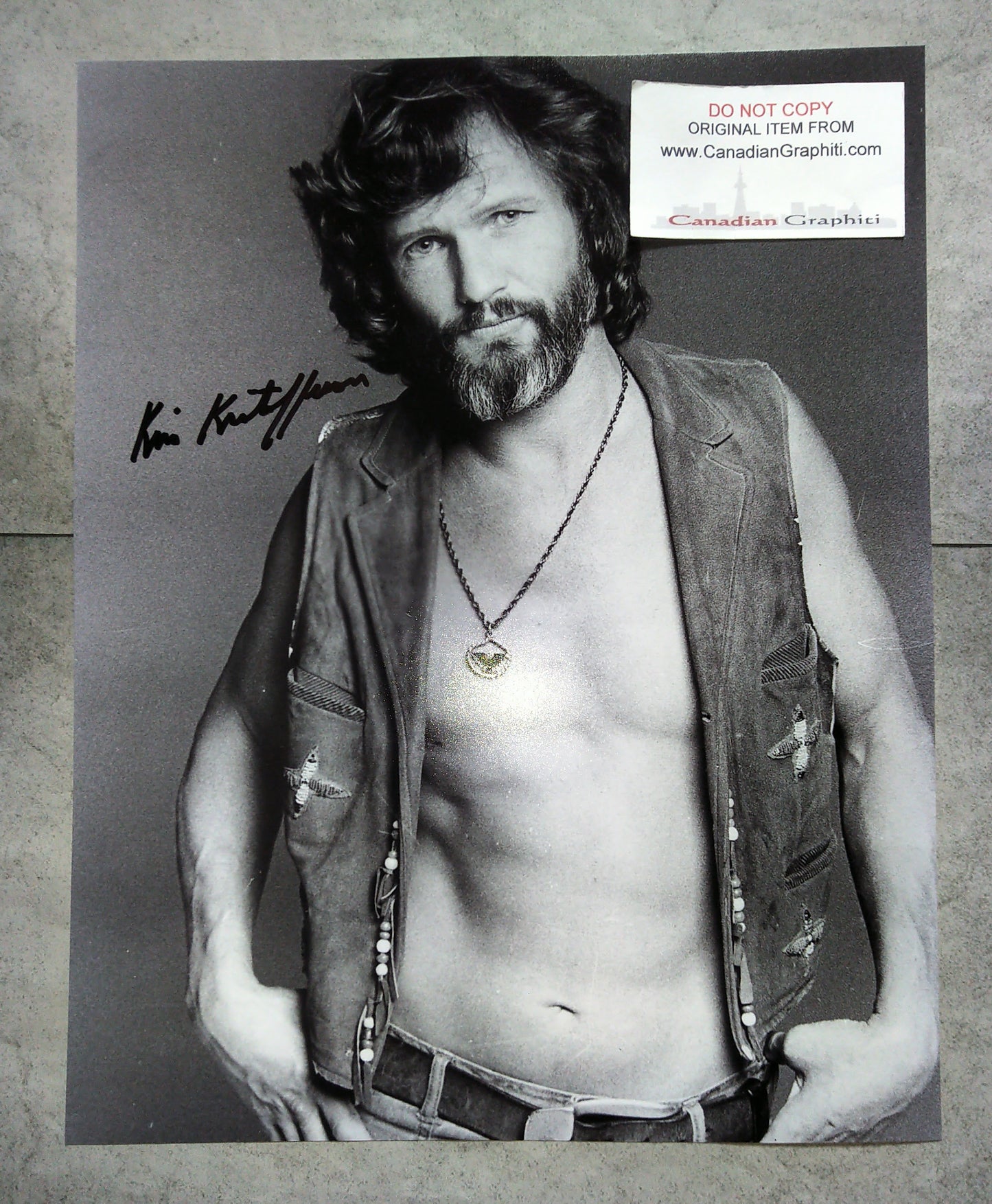 Kris Kristofferson Hand Signed Autograph 11x14 Photo COA