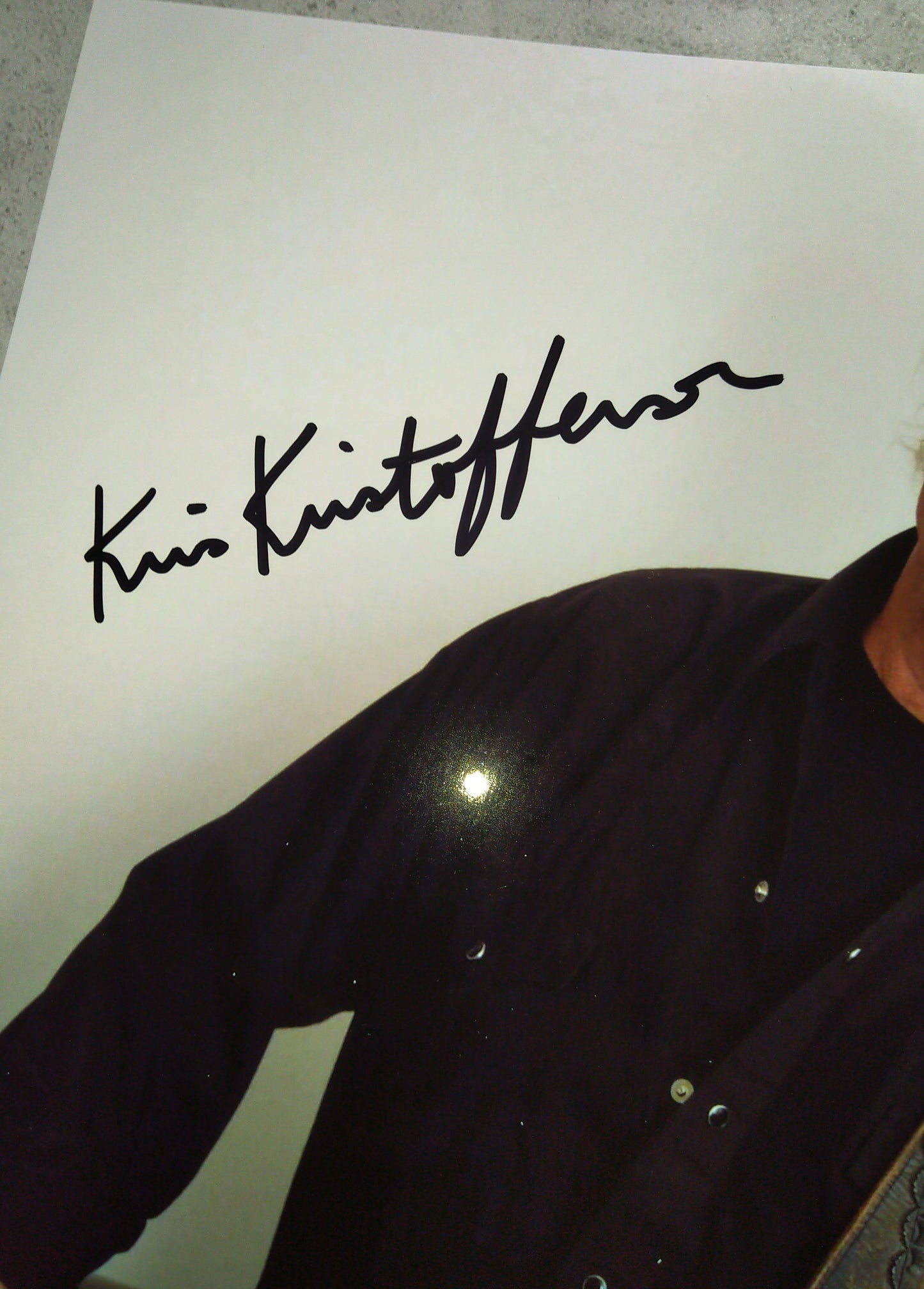 Kris Kristofferson Hand Signed Autograph 11x14 Photo COA