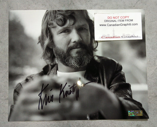 Kris Kristofferson Hand Signed Autograph 8x10 Photo COA