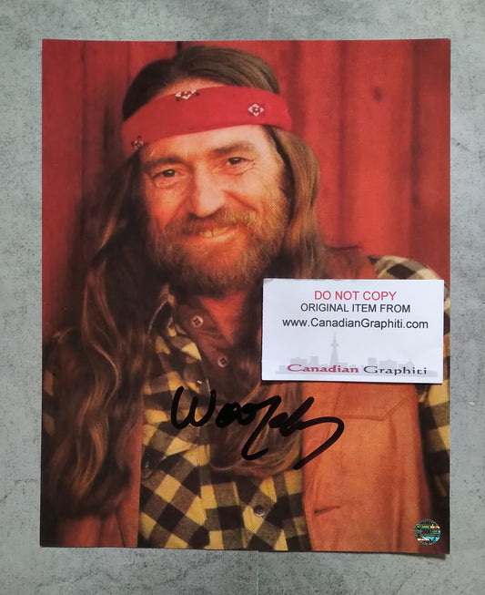 Willie Nelson Hand Signed Autograph 8x10 Photo COA