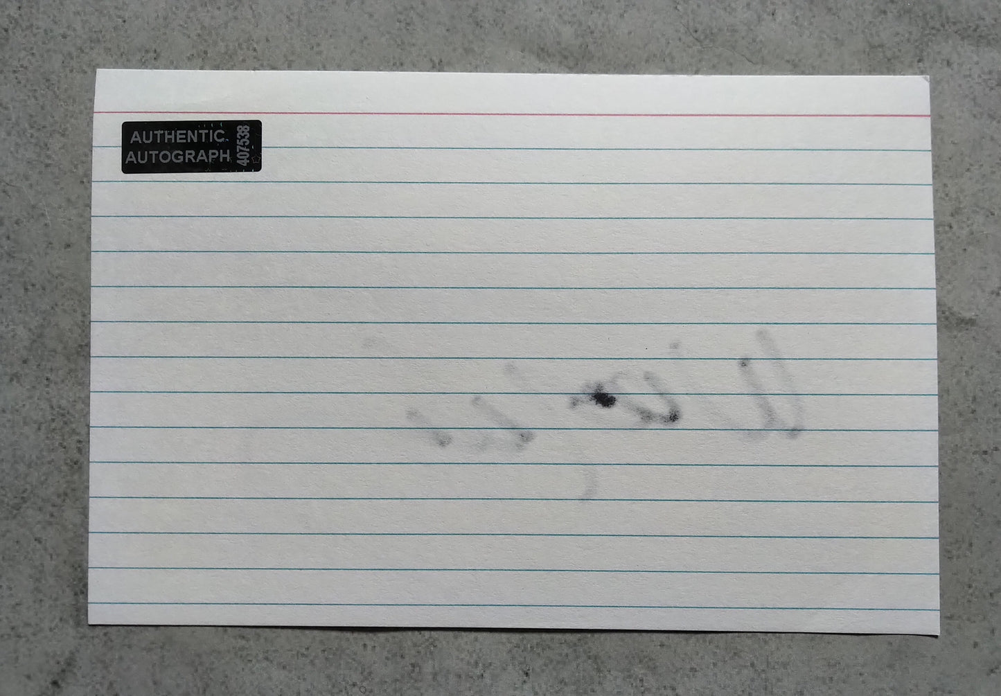 Willie Nelson Hand Signed Autograph Index Card COA