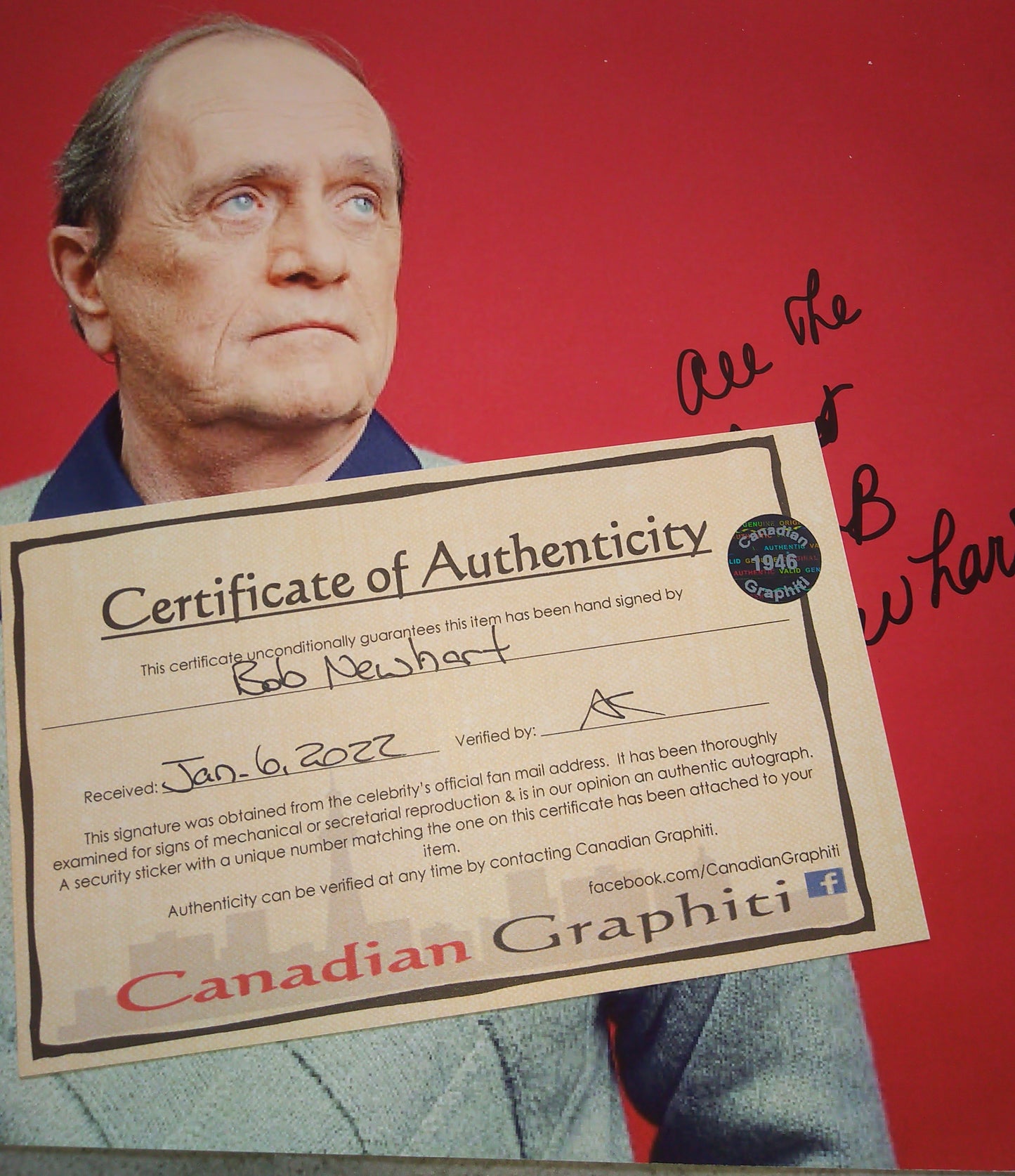 Bob Newhart Hand Signed Autograph 8x10 Photo COA