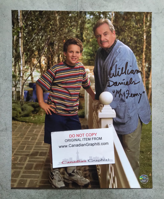 William Daniels Hand Signed Autograph 8x10 Photo COA Mr Feeny Boy Meets World