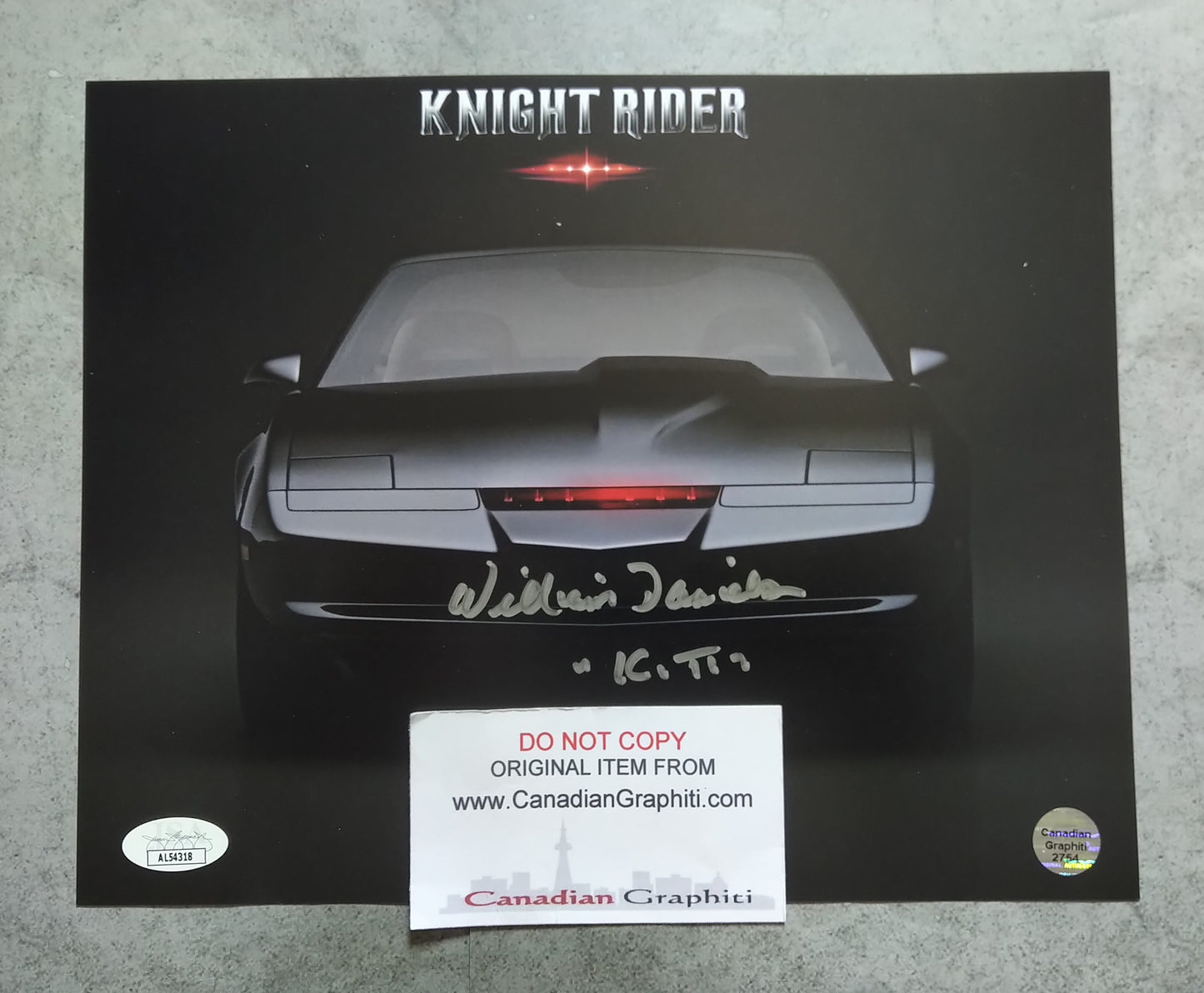 William Daniels Hand Signed Autograph 8x10 Photo COA + JSA Knight Rider