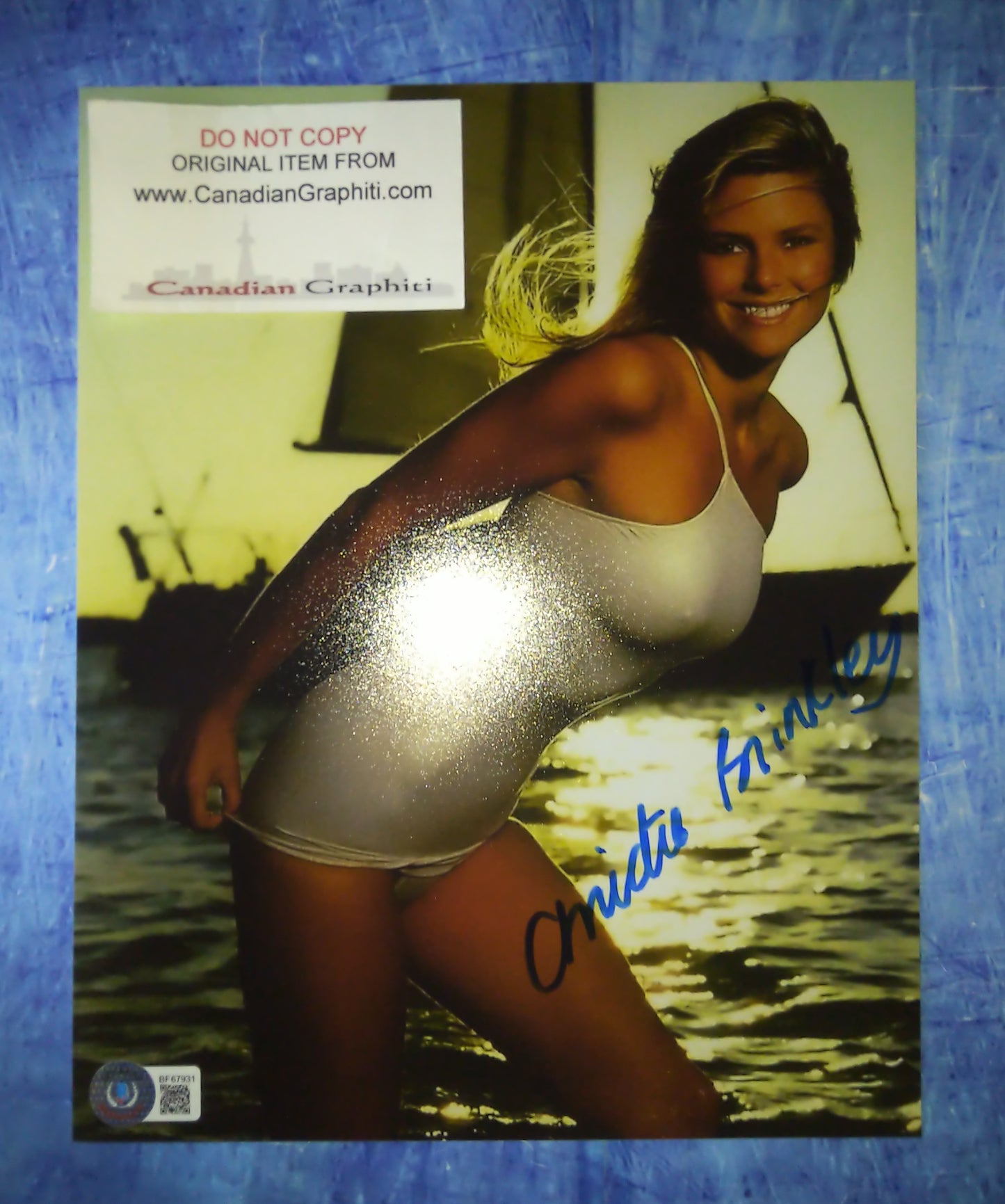 Christie Brinkley Hand Signed Autograph 8x10 Photo BAS COA