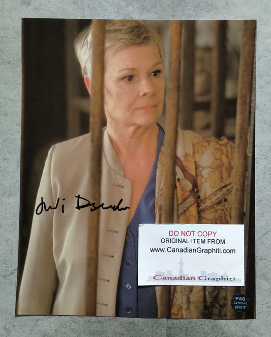 Judi Dench Hand Signed Autograph 8x10 Photo COA