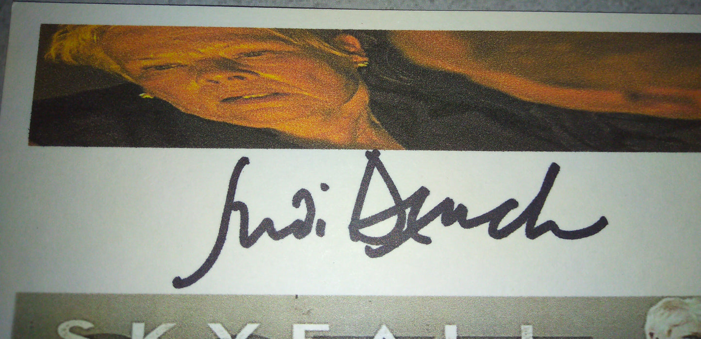 Judi Dench Hand Signed Autograph Index Card BAS COA