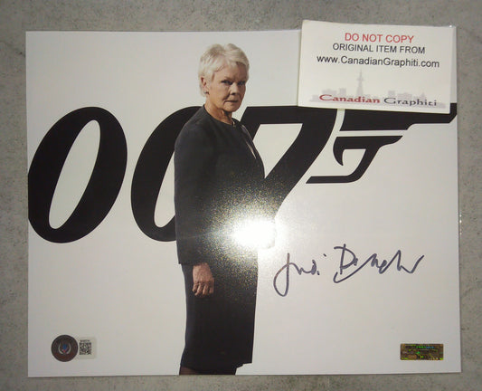 Judi Dench Hand Signed Autograph 8x10 Photo BAS COA